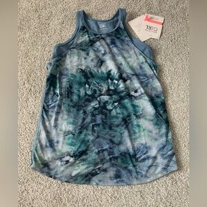 Athleta Girl Perfect Pair Tank Youth Girls Size L 12 Blue Racerback Tank Top